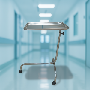 Mesa Auxiliar Hospitalar em Inox