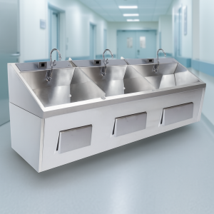 Lavatório Cirúrgico em Inox – 3 Estações