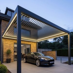 Cobertura de Garagem com Estrutura Metálica