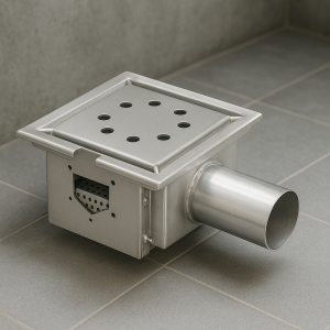 Caixa Sinfonada 125mm Saída Lateral 2 Entradas Aço Inox 304L